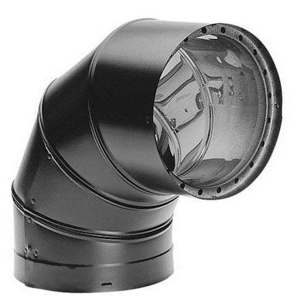 Duravent DuraVent 8690 6" Double Wall Black 90 Degree Elbow 6DVL-E90